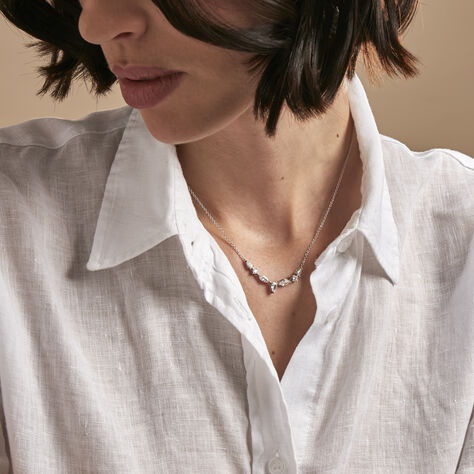 Collier Mascaret Argent Blanc Oxyde De Zirconium - Colliers Femme | Marc Orian
