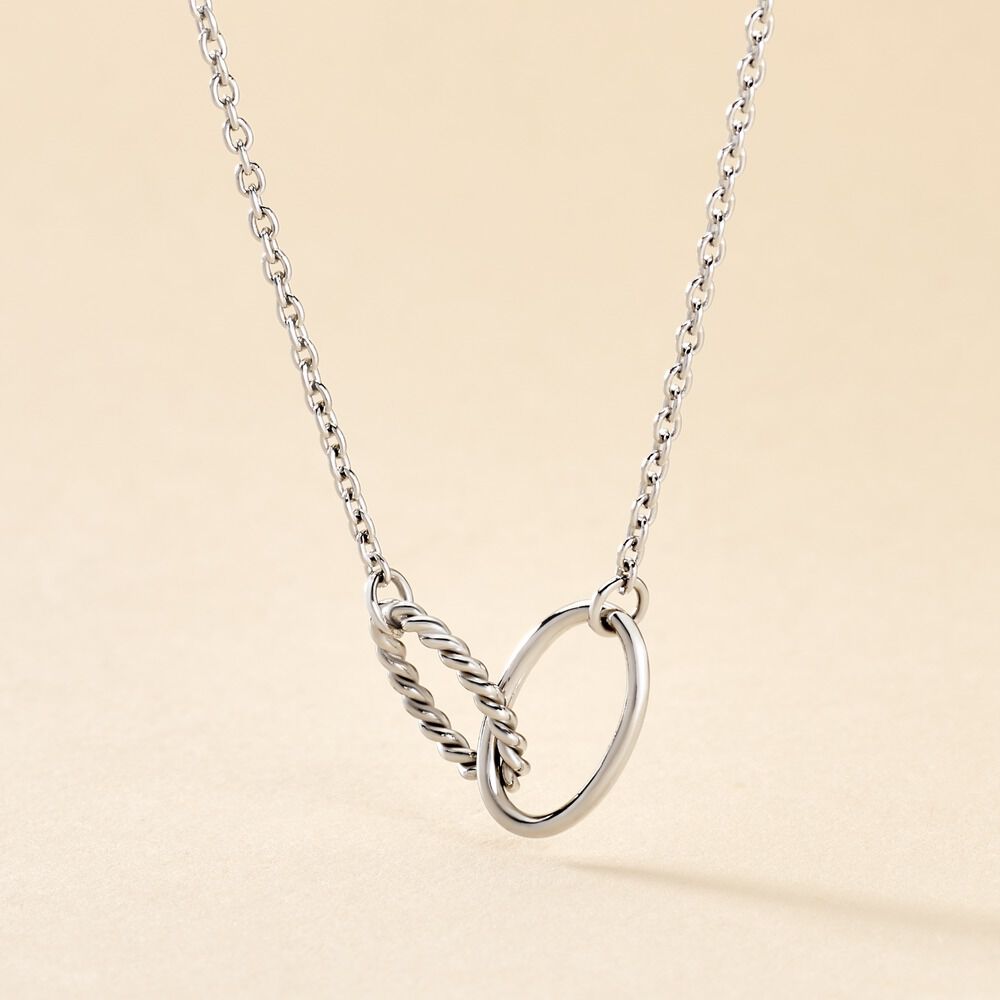 Collier Cherise Argent Blanc - Colliers Femme | Marc Orian