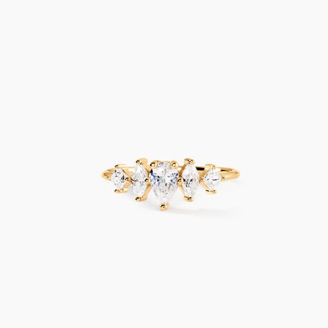 Bague Glamour Plaqu&eacute; Or Jaune Oxyde De Zirconium - Bijoux fantaisie Femme | Marc Orian