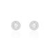 Boucles D'oreilles Puces Lumineuse Argent Blanc Oxyde De Zirconium - Puces Femme | Marc Orian