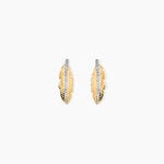 Boucles D'oreilles Puces Paola Or Jaune Diamant - Puces Femme | Marc Orian