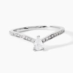 Bague Hyman Argent Blanc Oxyde De Zirconium - Bijoux fantaisie Femme | Marc Orian
