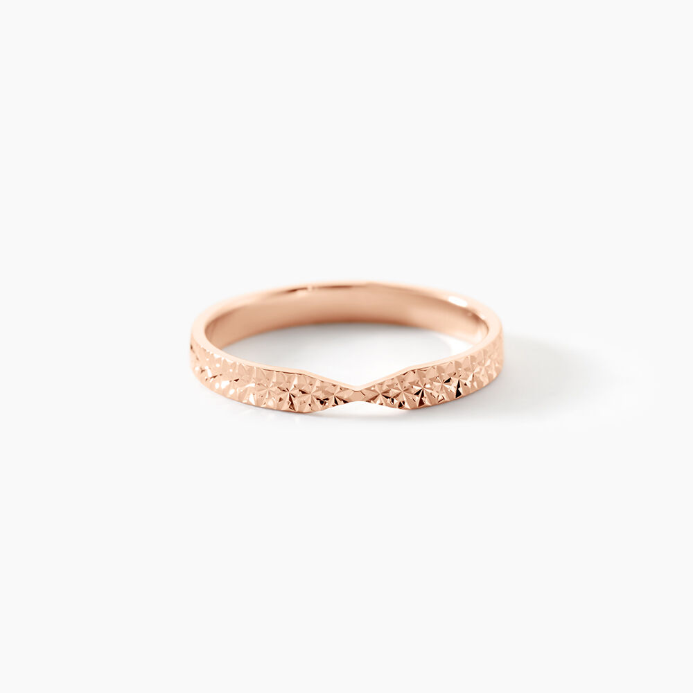 Alliance Or Rose Diamant&eacute;e - Alliances personnalis&eacute;es Femme | Marc Orian
