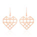 Boucles D'oreilles Pendantes Angeles Acier Rose - Pendantes Femme | Marc Orian