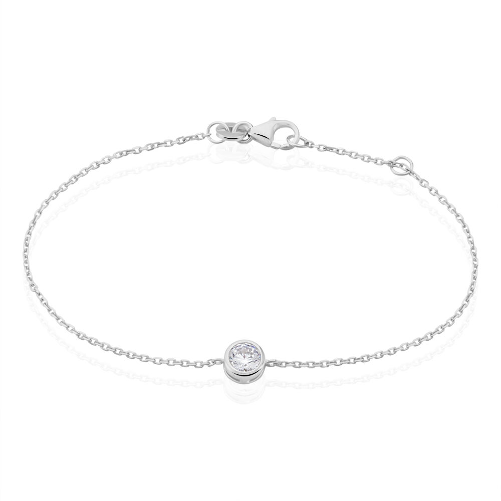 Bracelet Abha Argent Blanc Oxyde De Zirconium - Bracelets chaînes Femme | Marc Orian