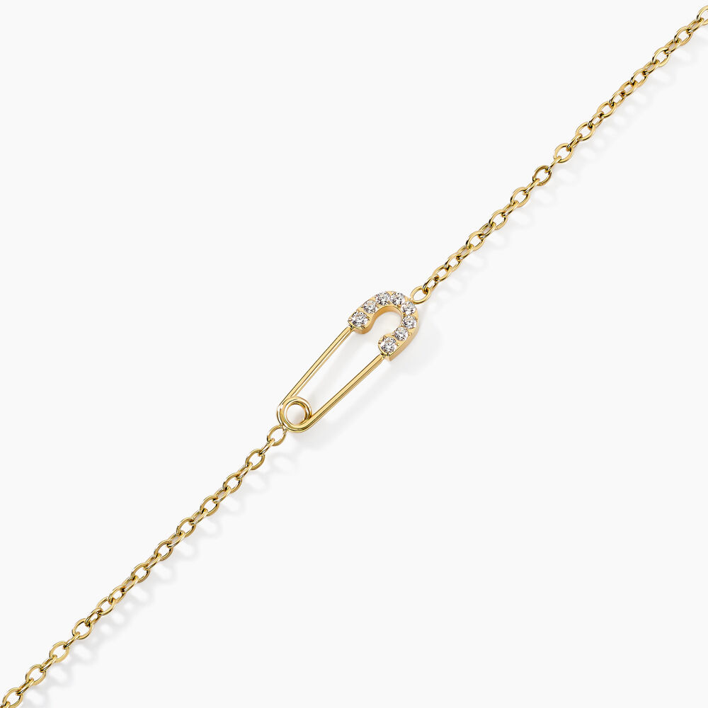 Bracelet Aurore Acier Doré Cristal - Bracelets chaînes Femme | Marc Orian