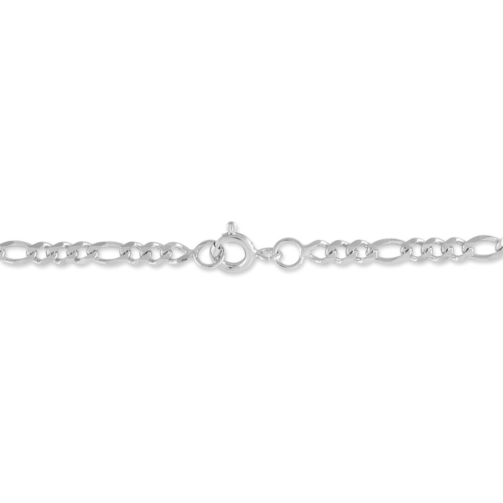 Bracelet Identit&eacute; Vivian Argent Blanc - Gourmettes Enfant | Marc Orian