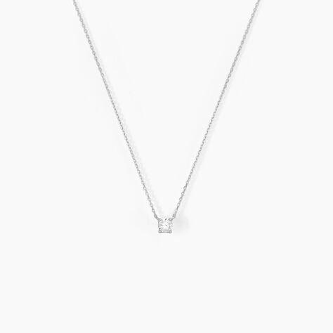 Collier Or Blanc One Diamant - Colliers solitaires Femme | Marc Orian