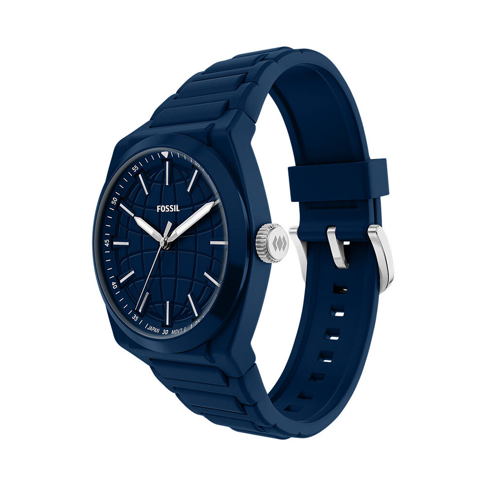 Montre Fossil Everett 3 Hand Bleu - Montres &eacute;tanches Homme | Marc Orian