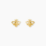 Boucles D'Oreilles Puces Elva Or Jaune - Puces Femme | Marc Orian