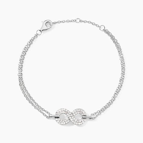 Bracelet Fily Argent Blanc Oxyde De Zirconium - Bracelets fantaisie Femme | Marc Orian
