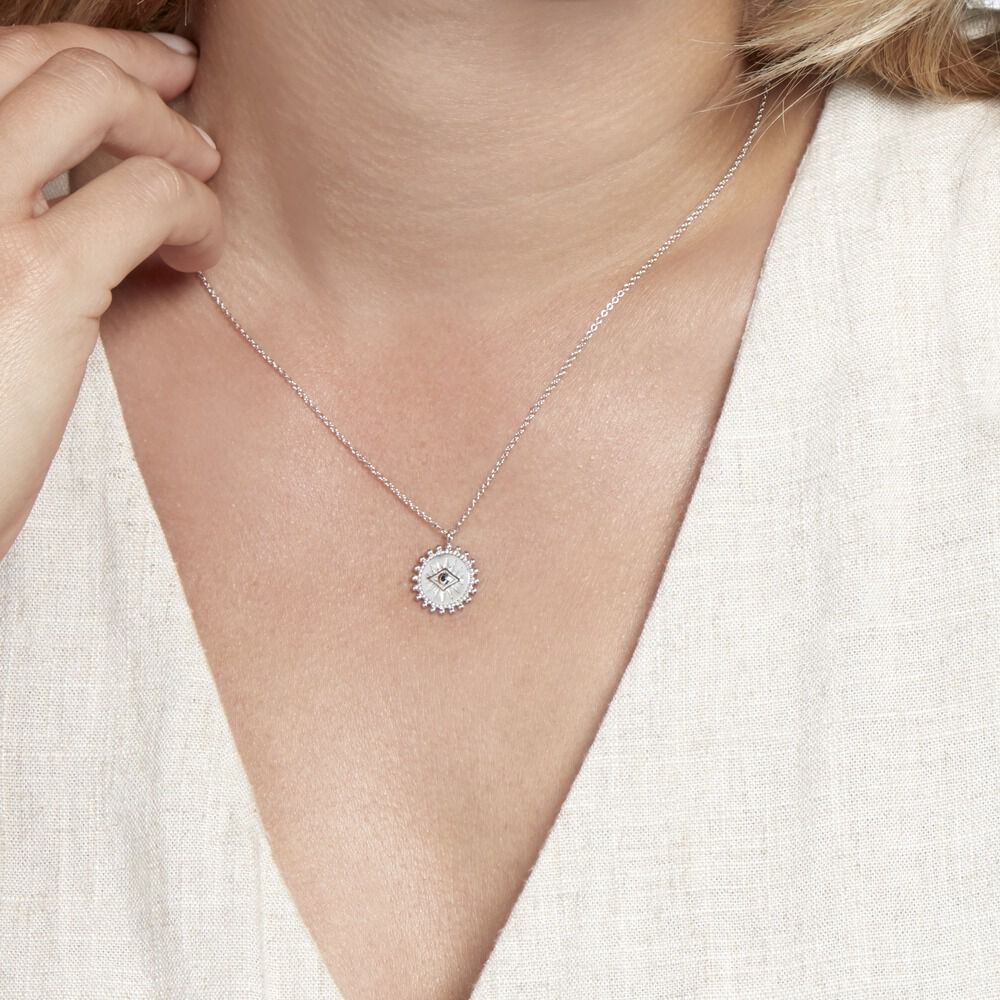 Collier Salvia Argent Blanc Opale - Colliers avec pierres Femme | Marc Orian