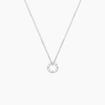 Collier Sueda Argent Blanc Oxyde De Zirconium - Colliers avec pierres Femme | Marc Orian