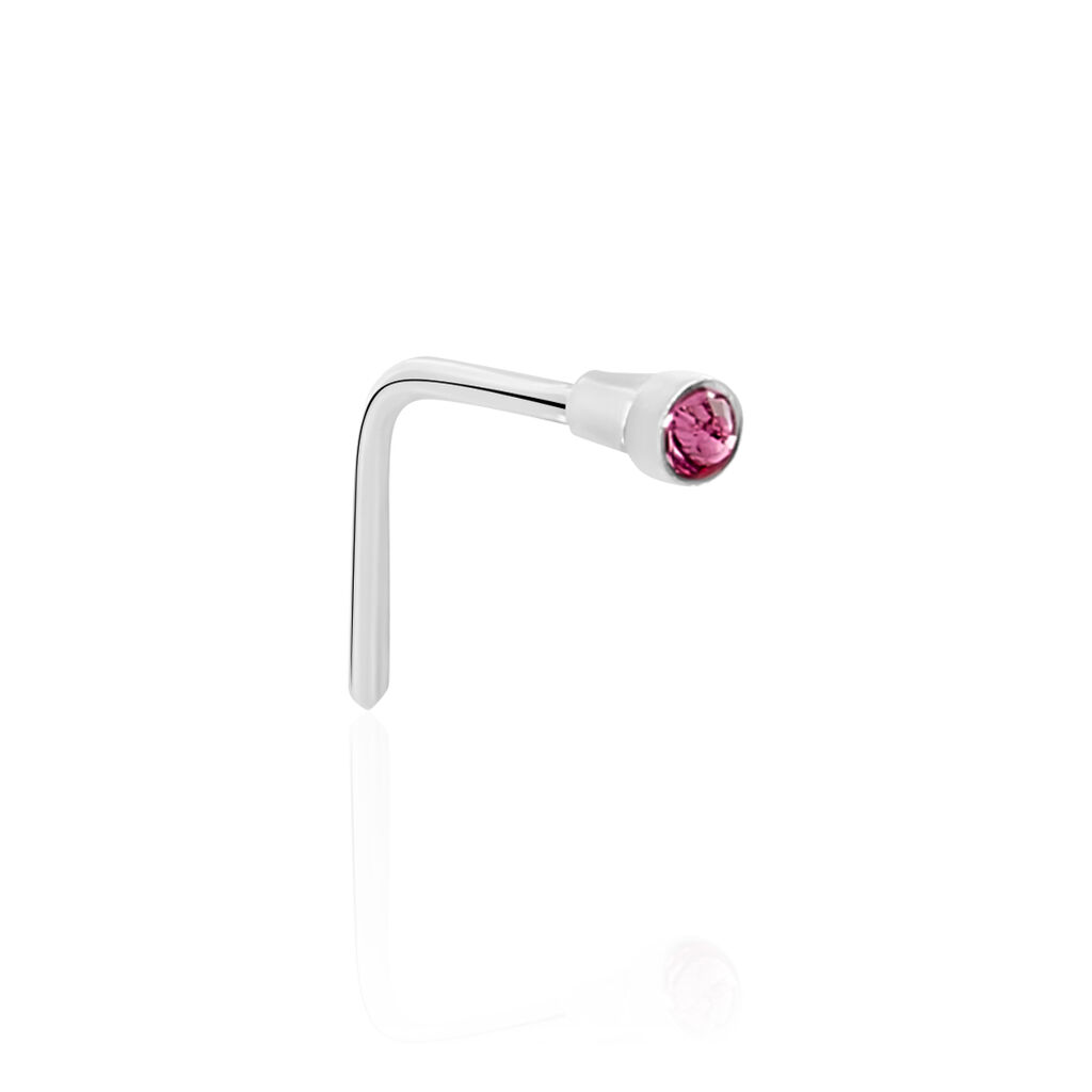 Piercing De Nez Fethi Serti Clos Or Blanc Oxyde De Zirconium - Piercing Nez Femme | Marc Orian