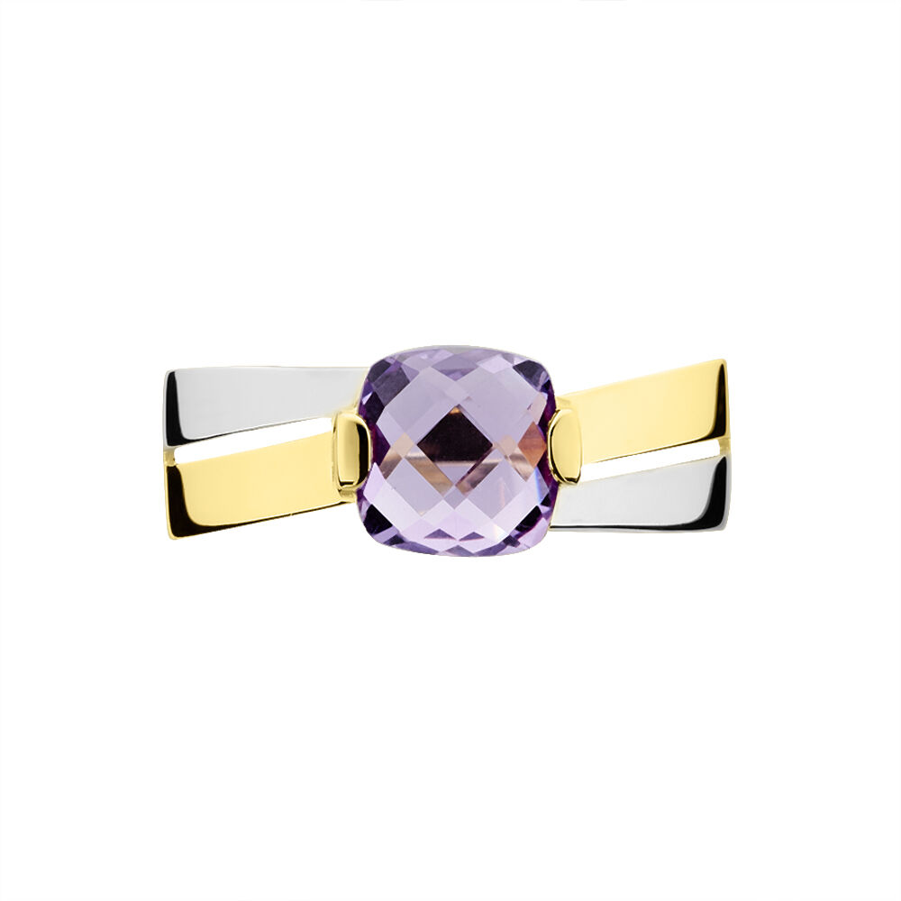 Bague Suzana Or Bicolore Amethyste - Bagues pierres fines Femme | Marc Orian