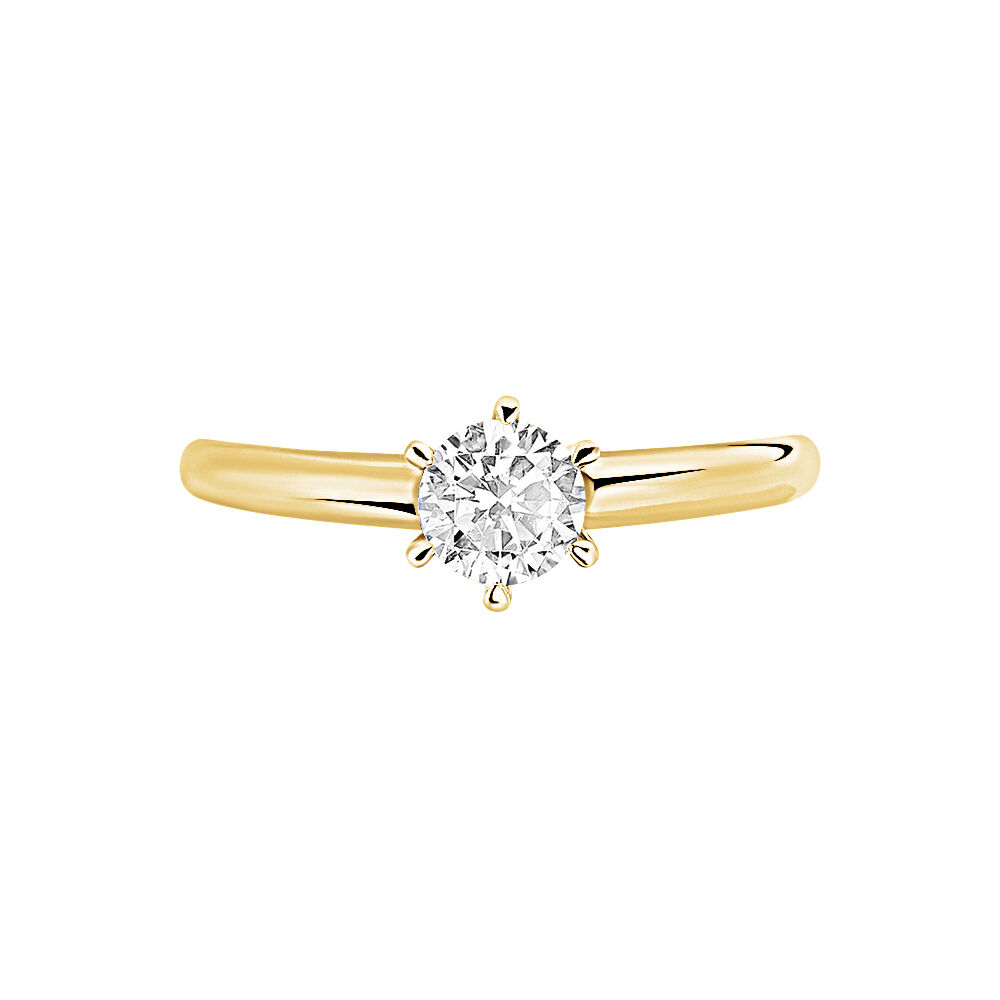 Bague Solitaire Samantha Or Jaune Diamant - Solitaires Femme | Marc Orian