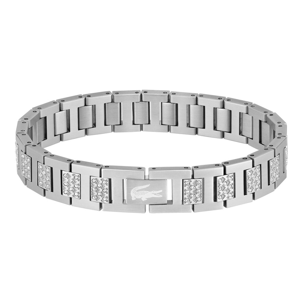 Bracelet Lacoste Metropole Acier Blanc - Bracelets cha&icirc;nes Unisex | Marc Orian