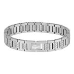 Bracelet Lacoste Metropole Acier Blanc - Bracelets cha&icirc;nes Unisex | Marc Orian