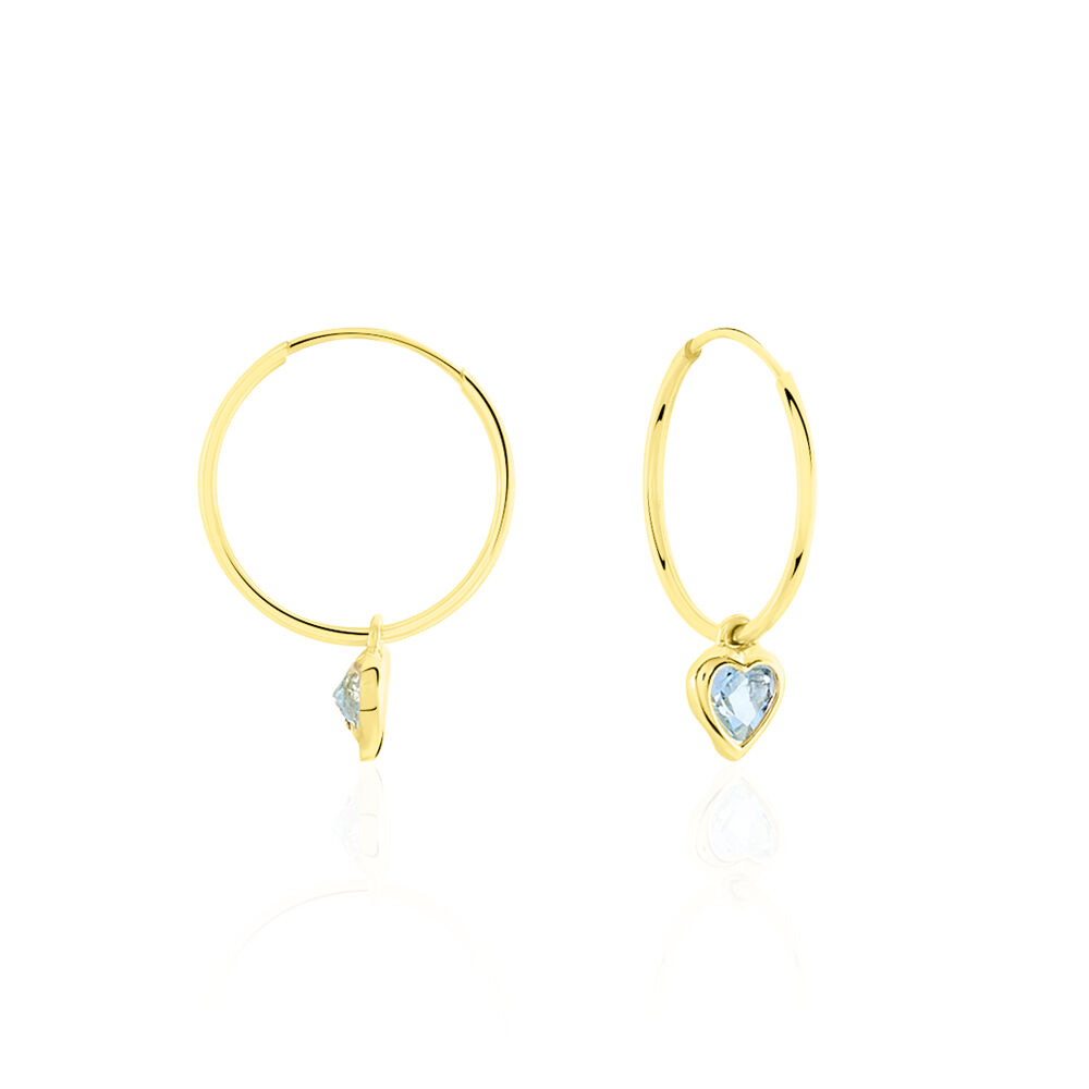 Créoles Marsie Coeur Or Jaune Topaze - Créoles Femme | Marc Orian
