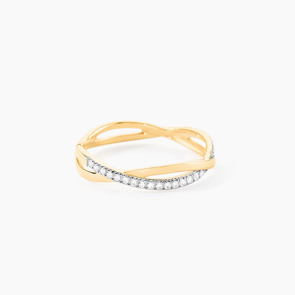 Bague Eister Or Jaune Oxyde De Zirconium - Bagues avec pierre Femme | Marc Orian