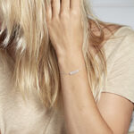 Bracelet Argent Blanc Damiette Oxyde De Zirconium - Bracelets fantaisie Femme | Marc Orian