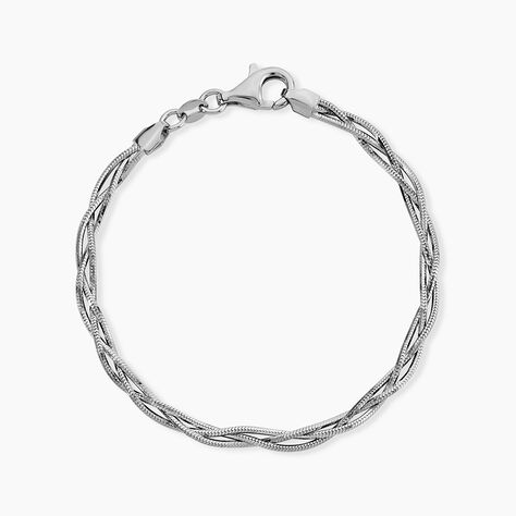 Bracelet Eira Argent Blanc - Bracelets fantaisie Femme | Marc Orian