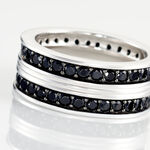 Bague Lucio Argent Blanc Oxyde - Bagues avec pierre Homme | Marc Orian