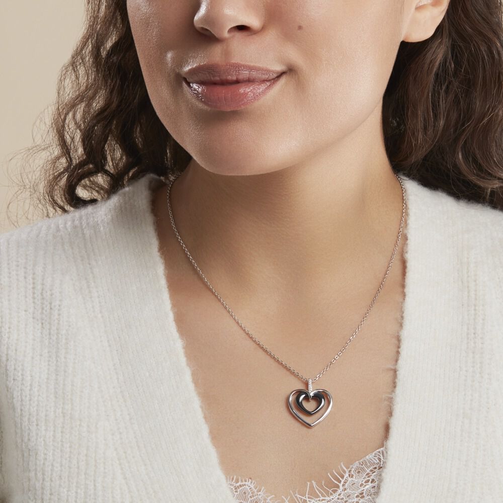 Collier Ceramik Design Argent Blanc Céramique Et Oxyde De Zirconium - Colliers avec pierres Femme | Marc Orian
