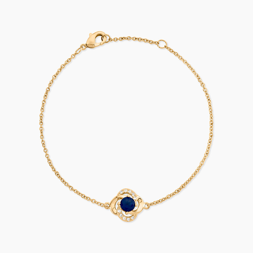 Bracelet Jaana Plaqu&eacute; Or Jaune Verre Oxyde De Zirconium - Bracelets fantaisie Femme | Marc Orian