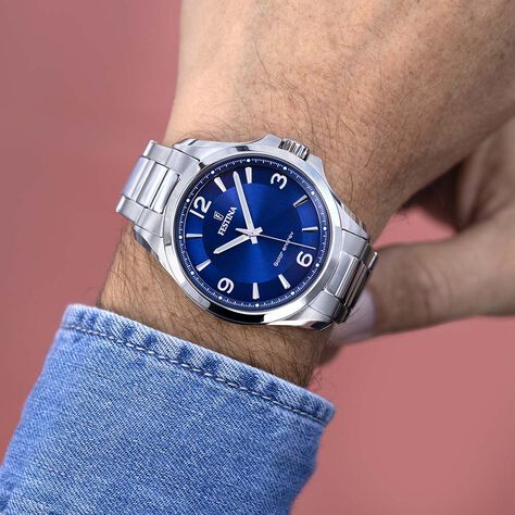Montre Festina Solar Energy Bleu - Montres classiques Homme | Marc Orian
