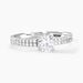 Bague Dayna Or Blanc Oxyde De Zirconium - Solitaires Femme | Marc Orian