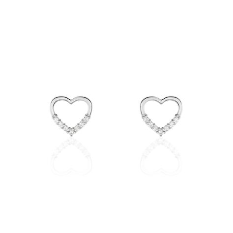 Boucles D'oreilles Puces Budenicus Argent Oxyde De Zirconium - Puces Femme | Marc Orian