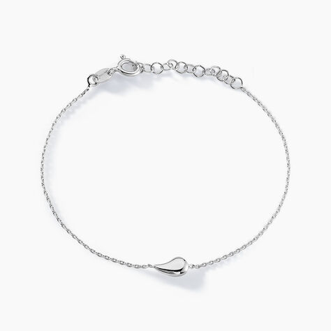 Bracelet Curve Argent Blanc - Bracelets fantaisie Femme | Marc Orian