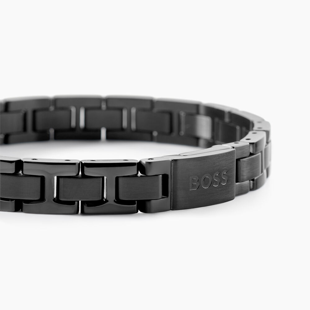 Bracelet Boss Links Essentials Acier Noir - Bracelets cha&icirc;nes Homme | Marc Orian