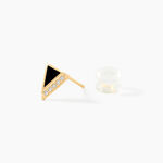 Boucles D'oreilles Puces Seymour Or Jaune Oxyde De Zirconium - Puces Femme | Marc Orian