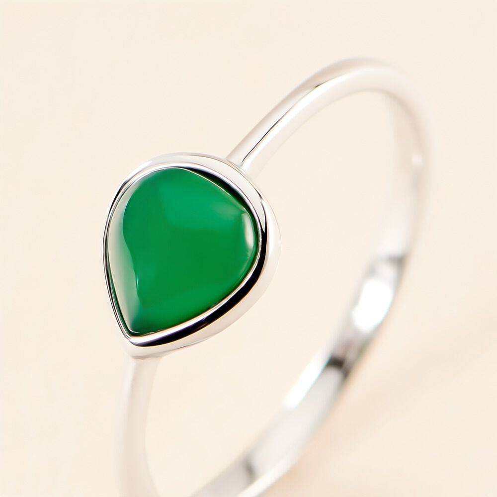 Bague Tao Argent Blanc Onyx - Bijoux fantaisie Femme | Marc Orian