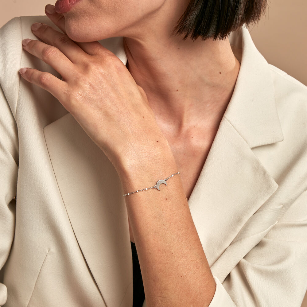 Bracelet Molly Argent Blanc - Bracelets chaînes Femme | Marc Orian