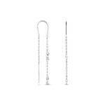 Boucles D'oreilles Pendantes Garsha Argent Blanc Oxyde De Zirconium - Pendantes Femme | Marc Orian