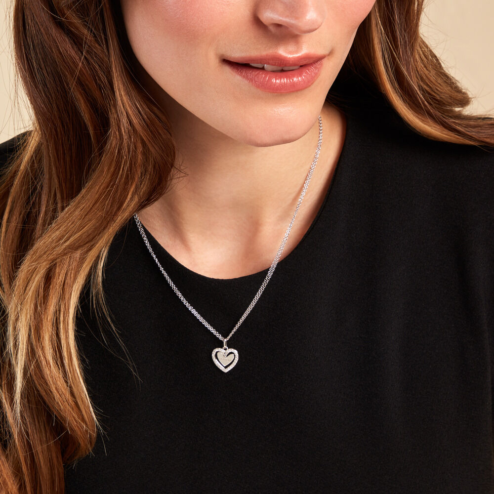 Collier Gloria Argent Blanc Oxyde De Zirconium - Colliers avec pierres Femme | Marc Orian
