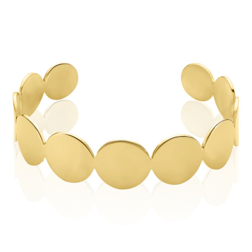 Bracelet Jonc Acier Doré Naomi - Bracelets joncs Femme | Marc Orian