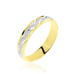 Alliance Clotilde Ruban Plat Or Bicolore - Alliances duo Unisex | Marc Orian