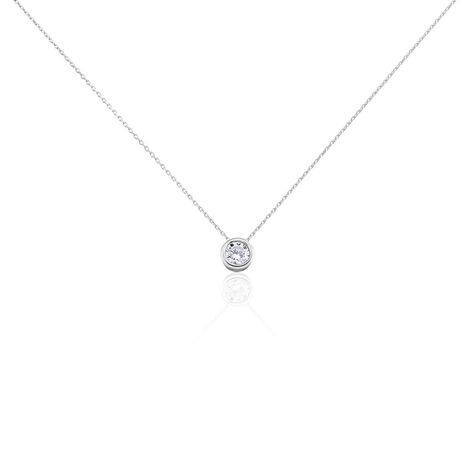 Collier Columbine Or Blanc Oxyde De Zirconium Blanc - Colliers avec pierres Femme | Marc Orian