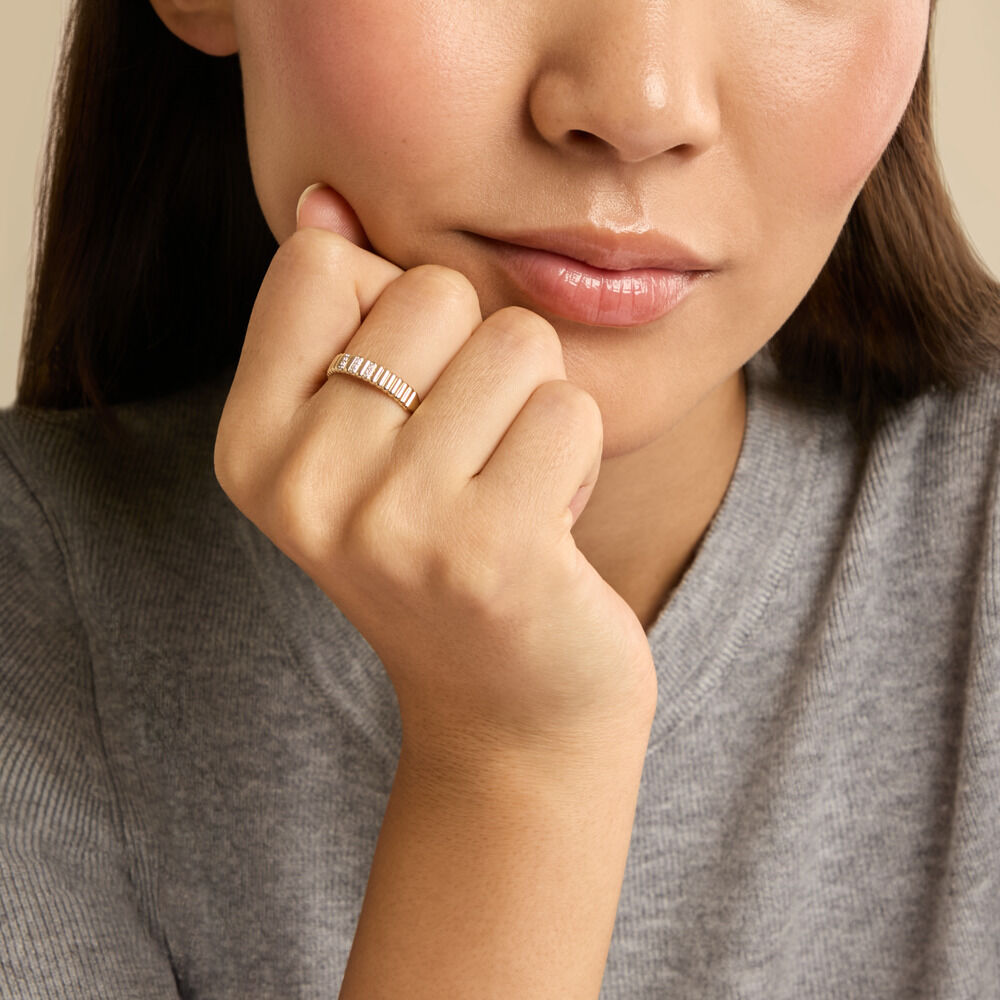 Bague Seosaidh Or Jaune Diamant - Bagues pierres pr&eacute;cieuses  | Marc Orian