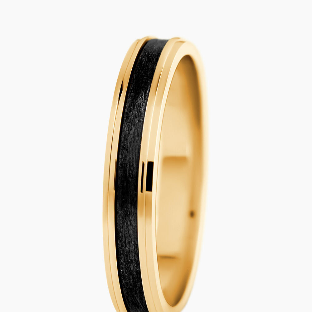 Alliance Camille Ruban Plat Or Jaune - Alliances duo Unisex | Marc Orian