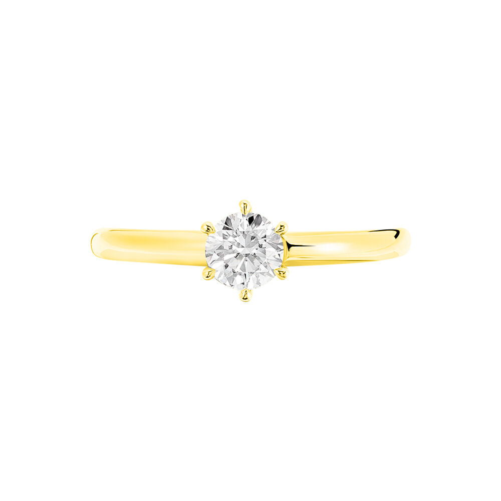 Bague Solitaire Ruken Or Jaune Diamant - Solitaires Femme | Marc Orian