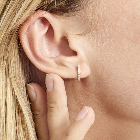 Creoles Or Rose Jacoba Oxydes - Boucles d'oreilles Créoles Femme | Marc Orian