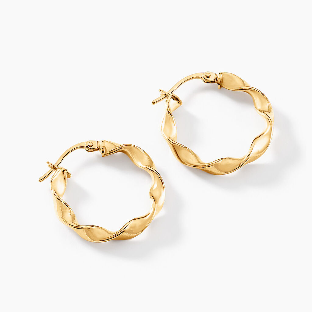 Créoles Lexus Or Jaune - Créoles Femme | Marc Orian