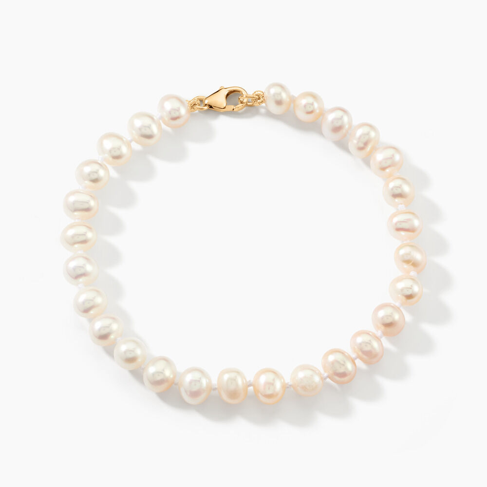 Bracelet Macy Or Jaune Perle De Culture - Bracelets chaînes Femme | Marc Orian