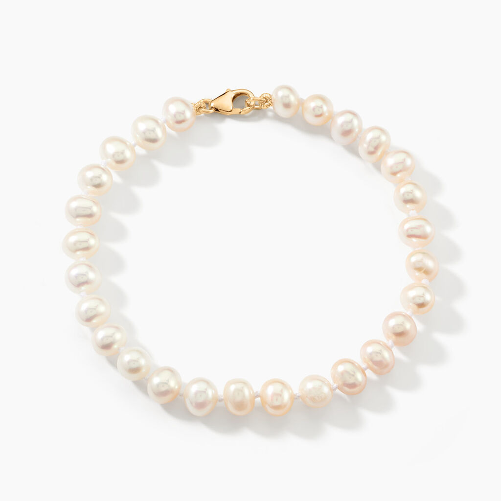 Bracelet Macy Or Jaune Perle De Culture - Bracelets chaînes Femme | Marc Orian