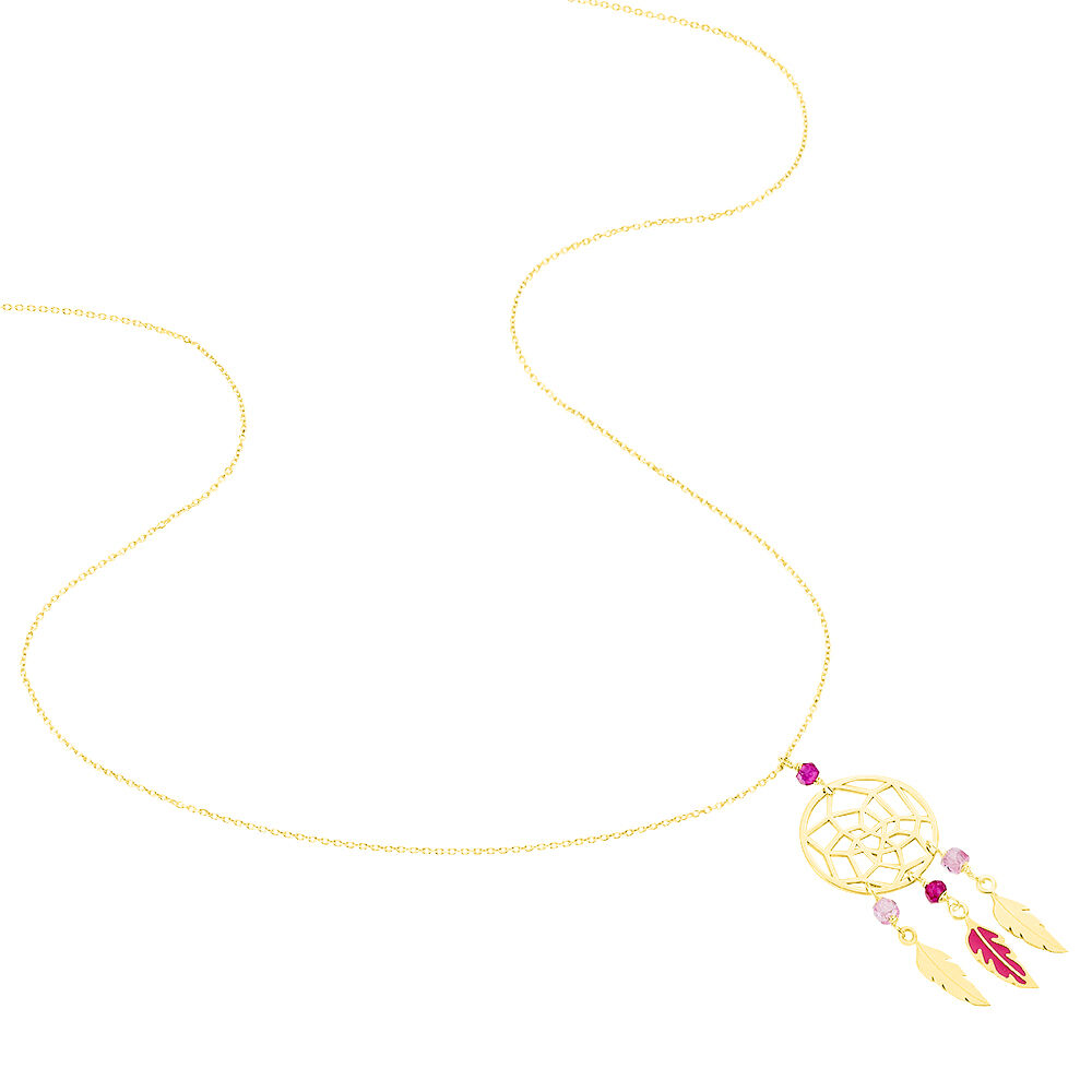 Collier Marion Attrape Reve Plumes Or Jaune -  Enfant | Marc Orian